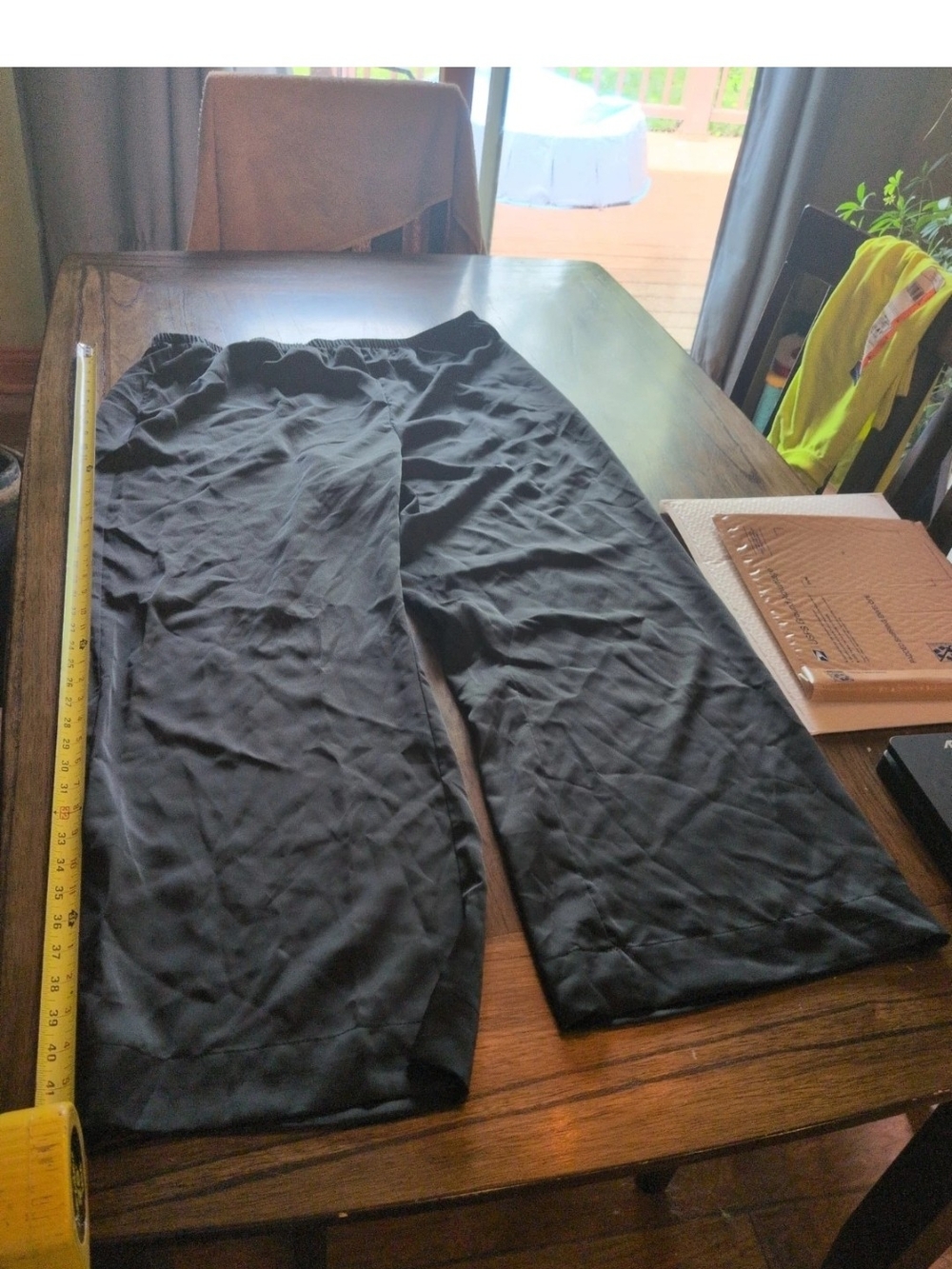 Elegant Black A New Day Mid-Rise Satin Pull-On Pants XXL NWT